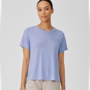 Eileen Fisher Lilac Short Sleeve Tee
